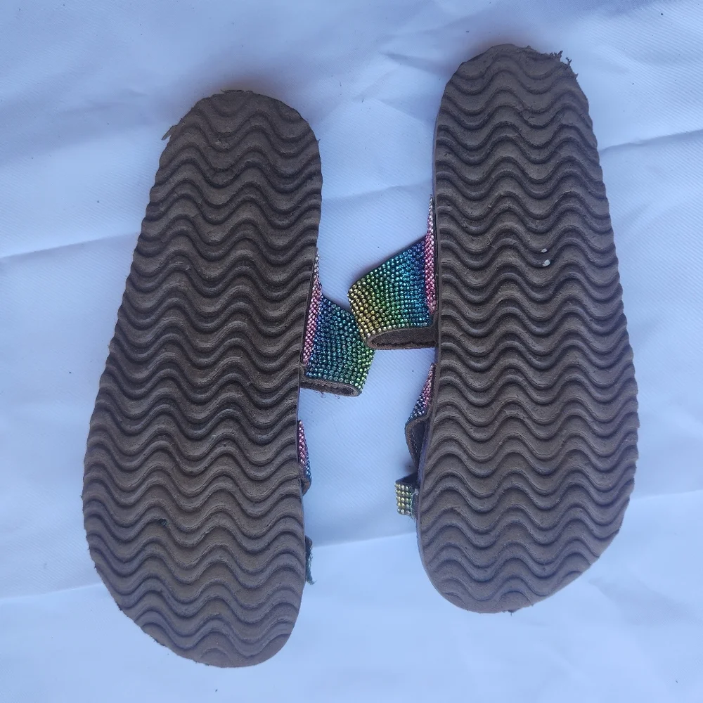 Steve madden sparkly sandals size 2